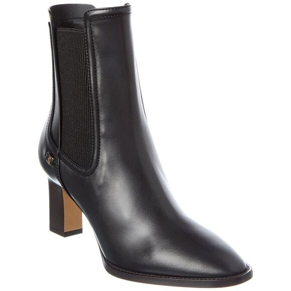 Ferragamo Toren Leather Bootie, Black - Picture 1 of 5